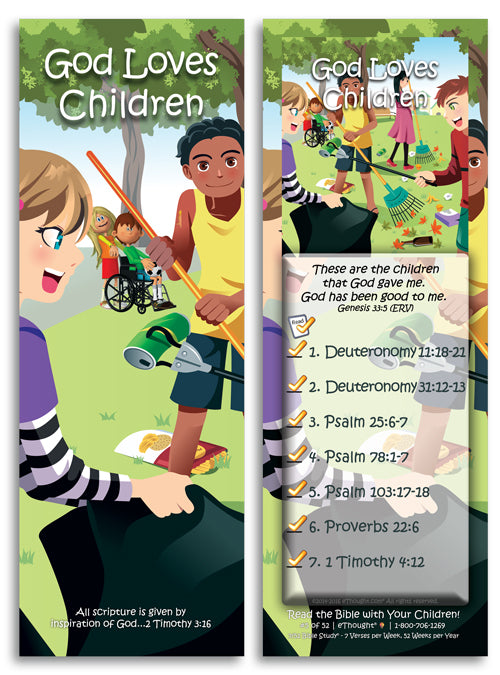 Daily Bible Reading Program for Children (set of 52 cards)