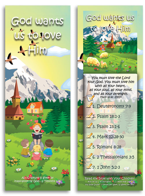 Daily Bible Reading Program for Children (set of 52 cards)