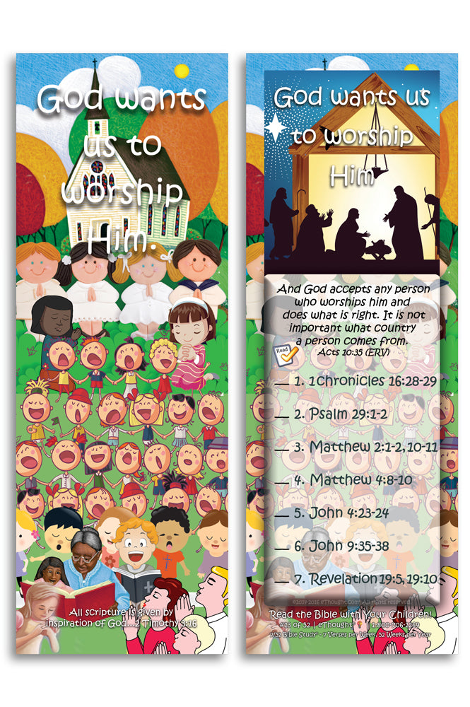 Daily Bible Reading Program for Children (set of 52 cards)