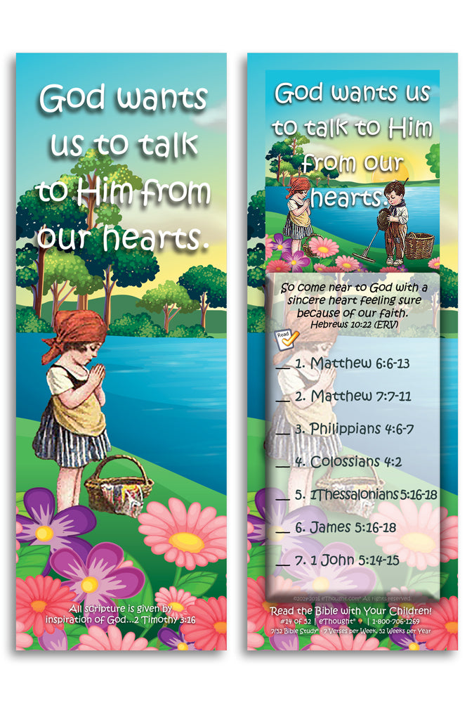 Daily Bible Reading Program for Children (set of 52 cards)