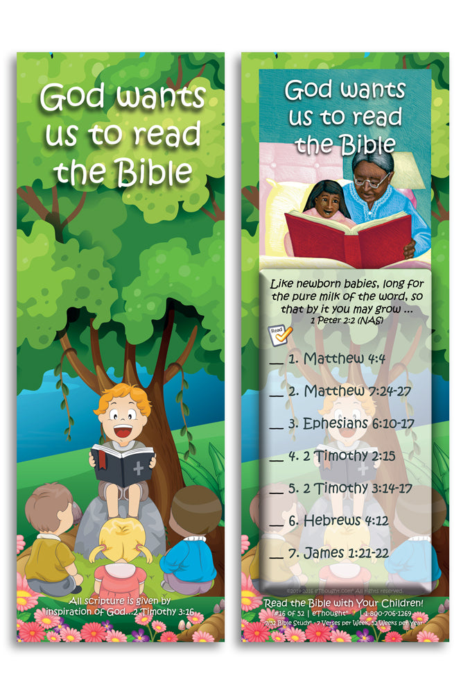 Daily Bible Reading Program for Children (set of 52 cards)
