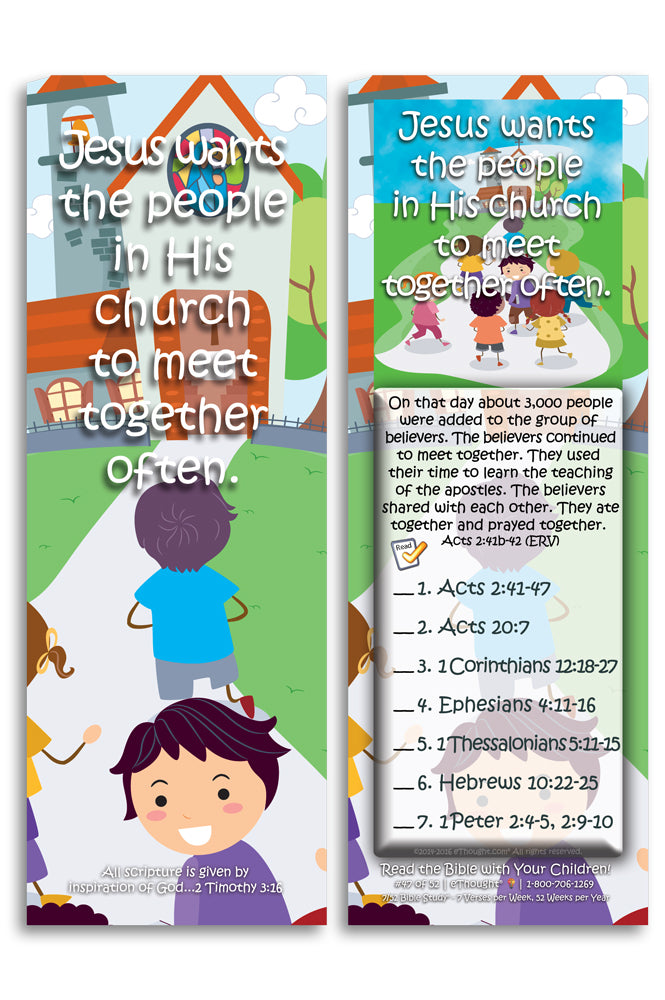 Daily Bible Reading Program for Children (set of 52 cards)