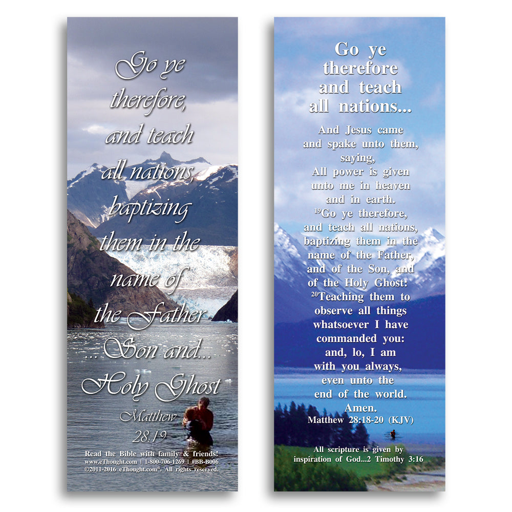 Go and Teach All Nations - Pack of 25 Cards - 2x6