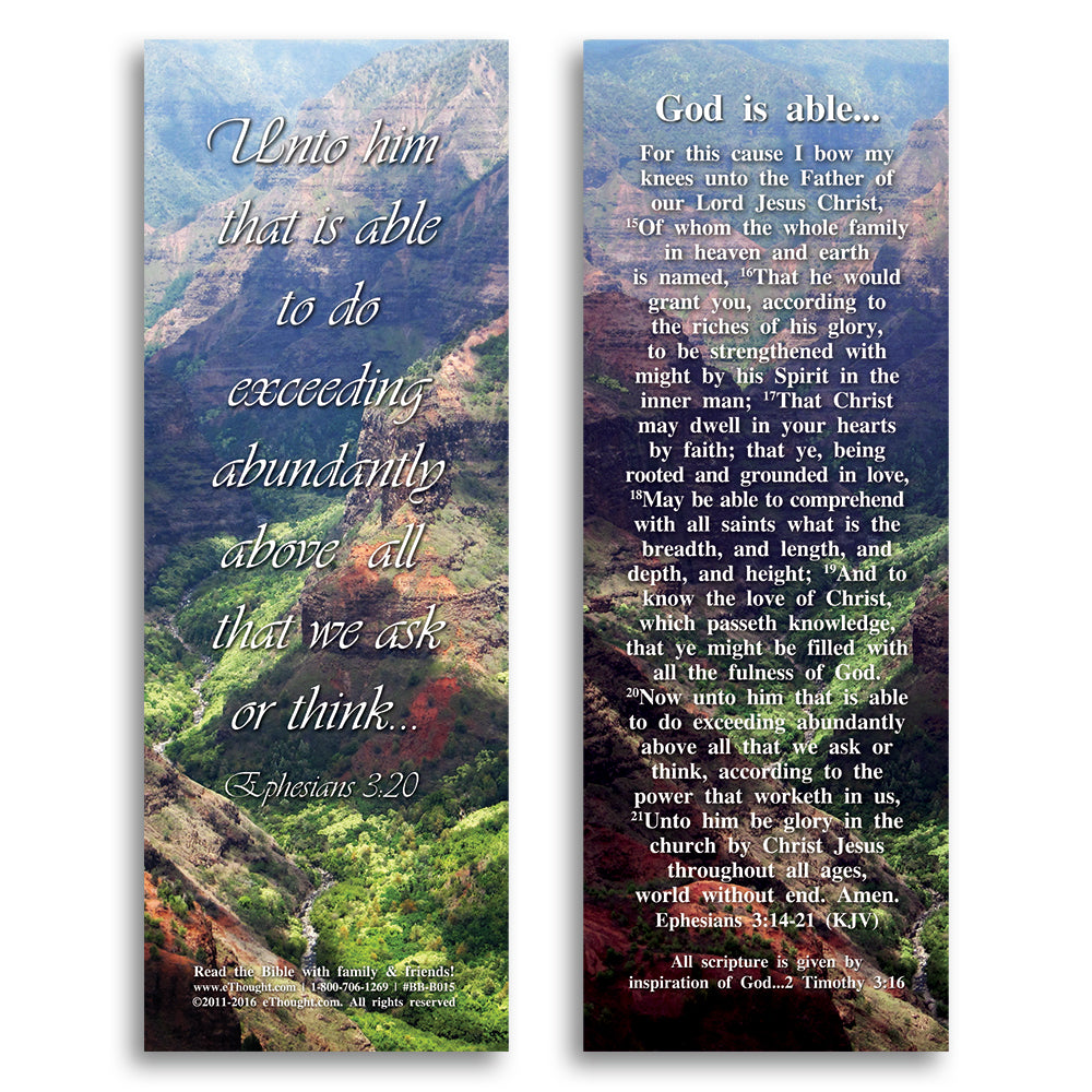 
                  
                    God Is Able - Pack of 25 Cards - 2x6
                  
                