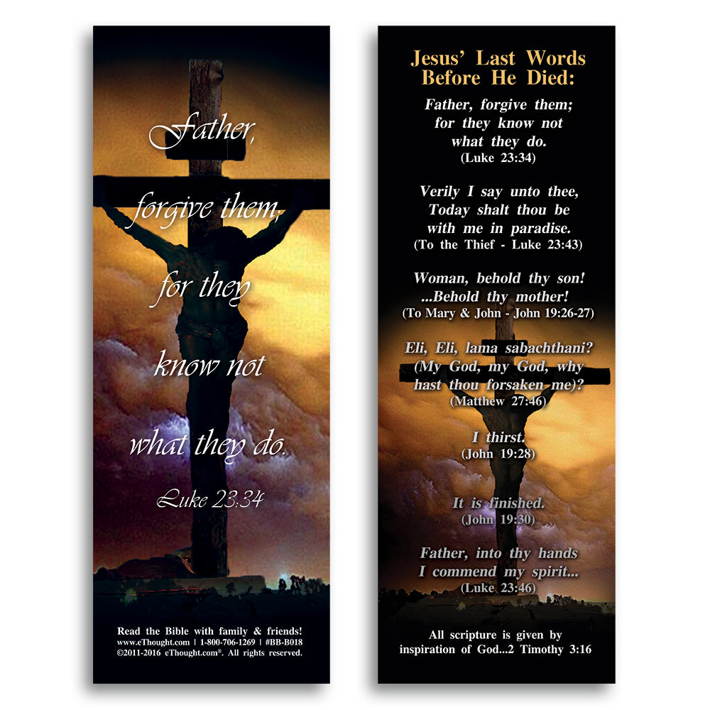 Jesus' Last Words Before He Died - Pack of 25 Cards - 2x6