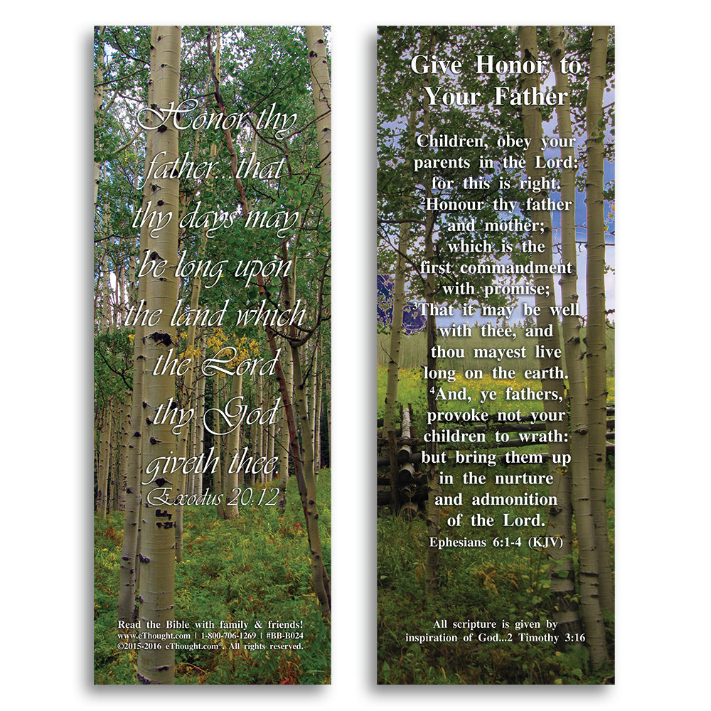 Give Honor to Your Father - Pack of 25