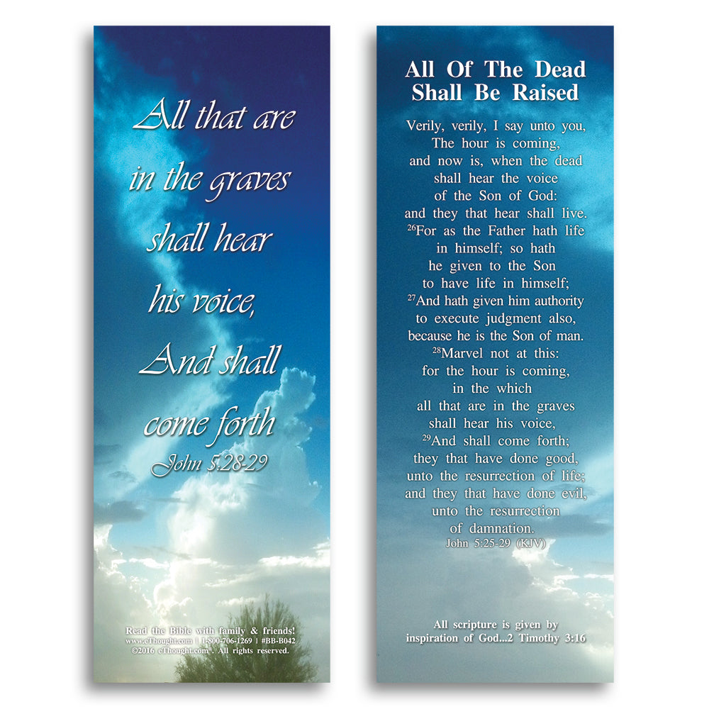 All of The Dead Shall Be Raised - Pack of 25 Cards - 2x6