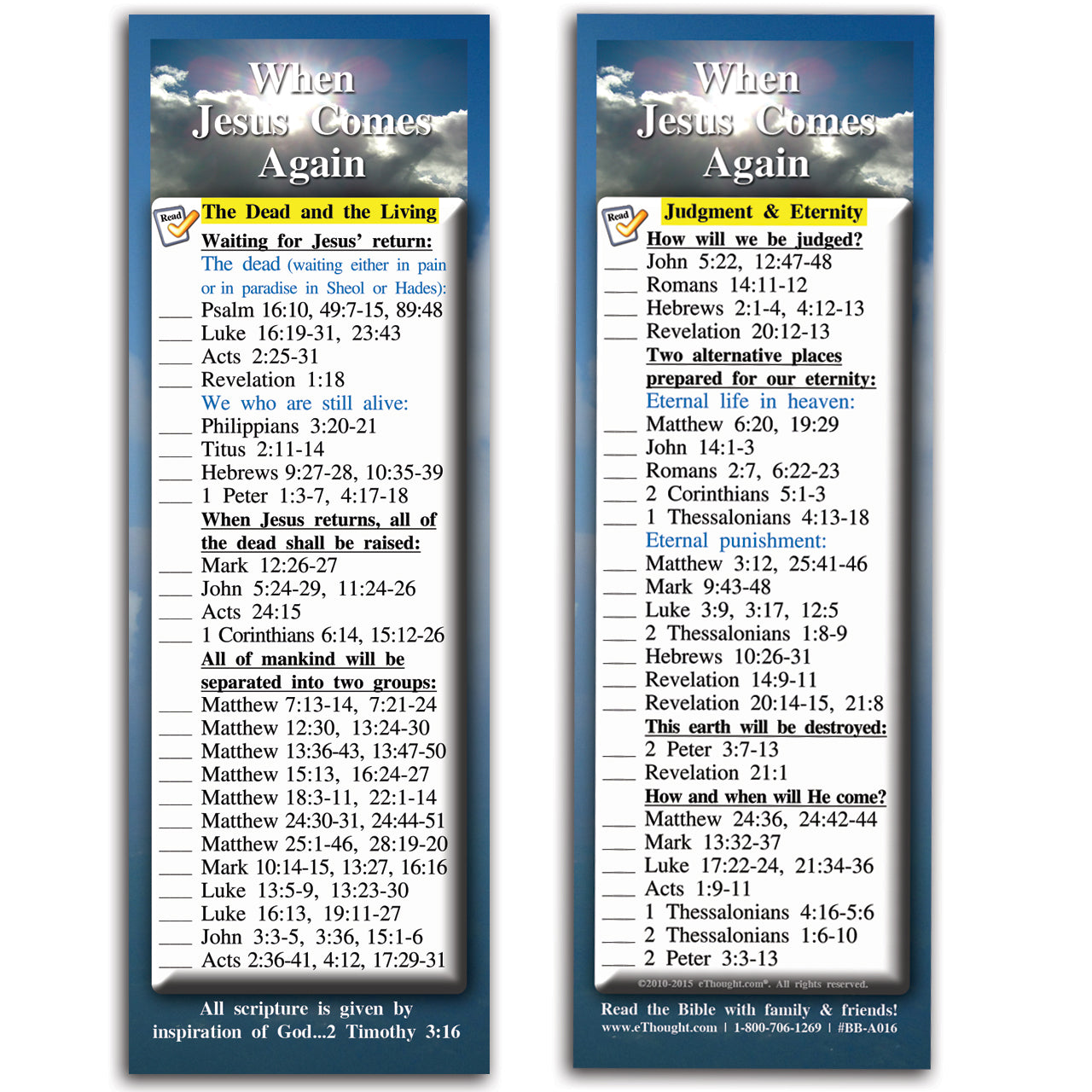 When Jesus Comes Again - Pack of 25 Cards