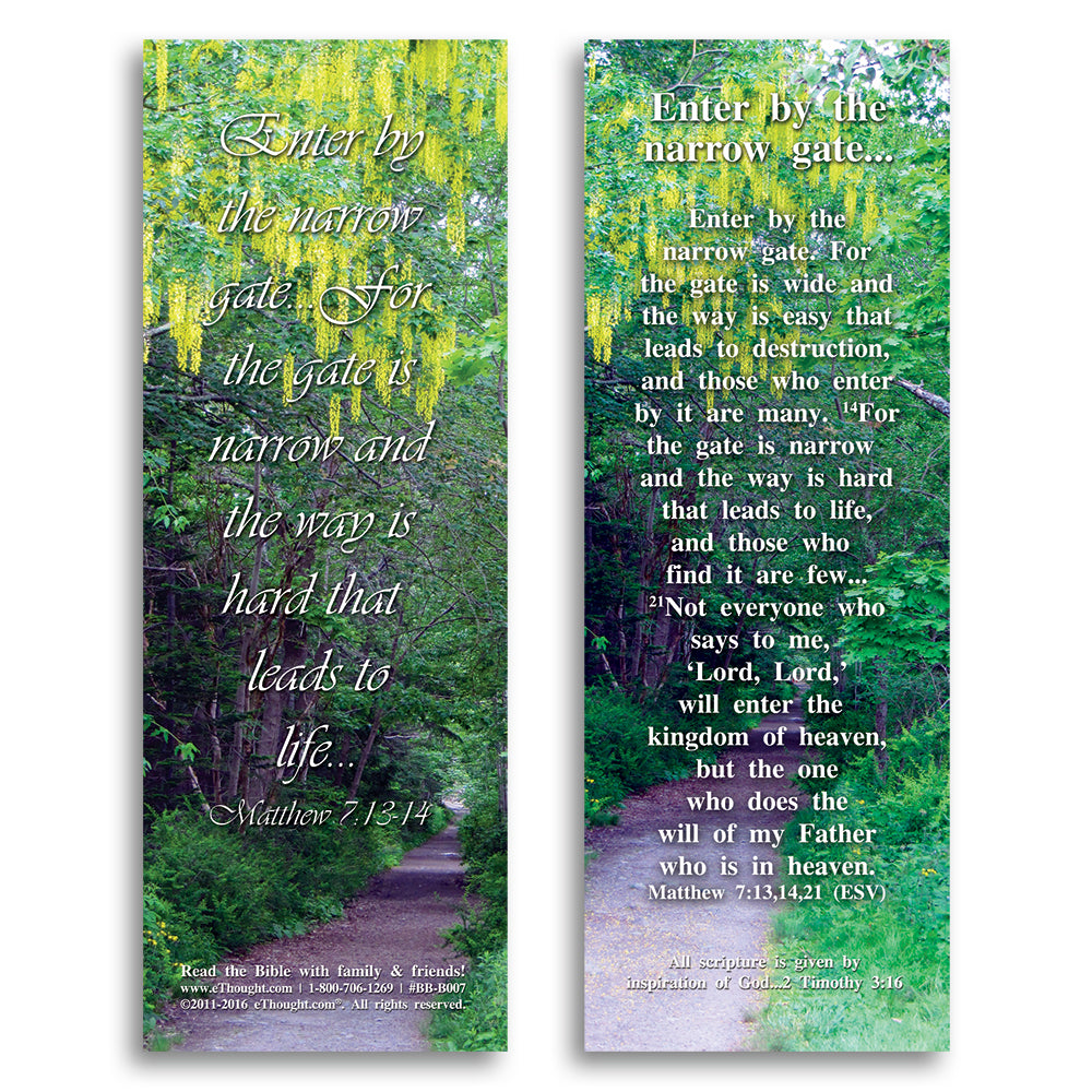 Enter by the Narrow Gate - Pack of 25 Cards - 2x6