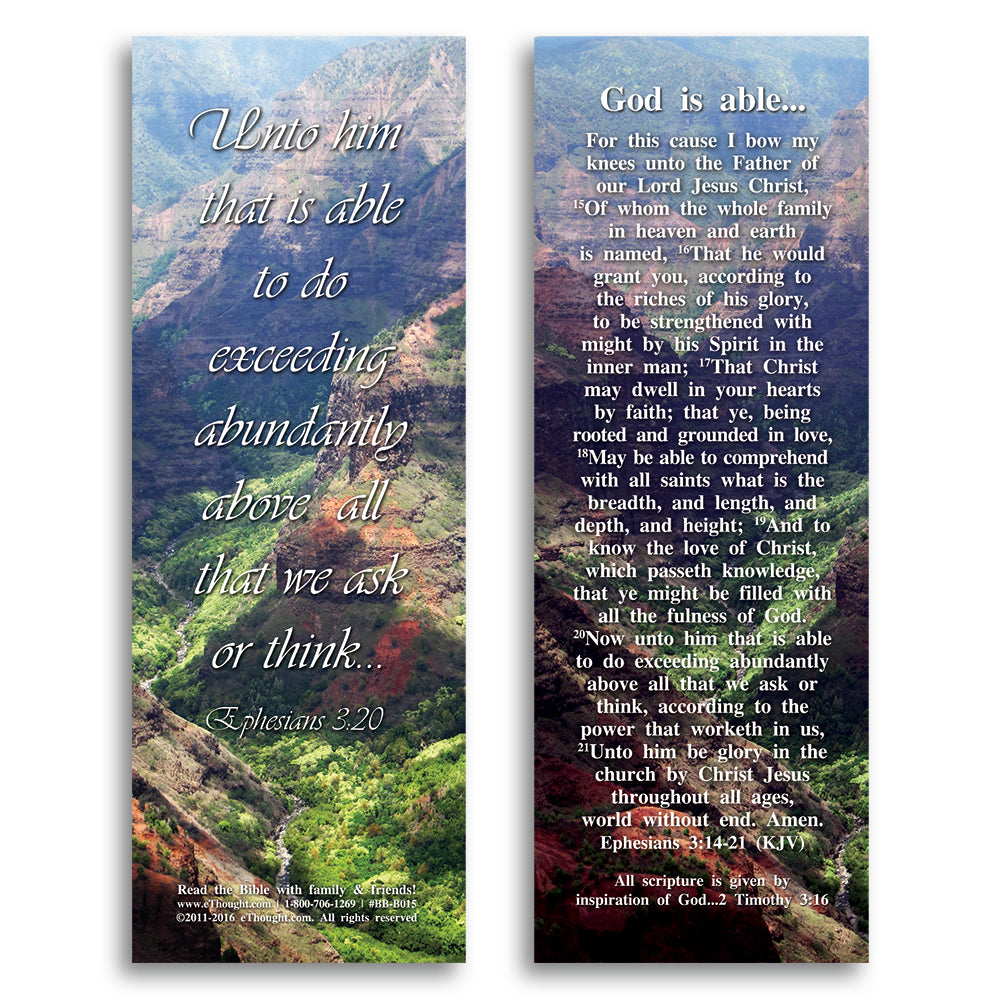 God Is Able - Pack of 25 Cards - 2x6