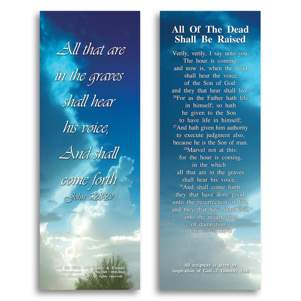 
                  
                    All of The Dead Shall Be Raised - Pack of 25 Cards - 2x6
                  
                