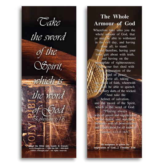 The Whole Armour of God - Pack of 25 Cards - 2x6