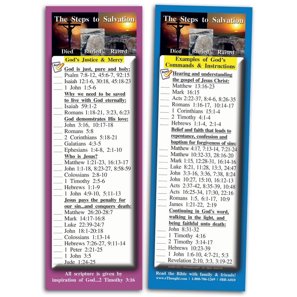 
                  
                    The Steps to Salvation - Pack of 25 Cards
                  
                