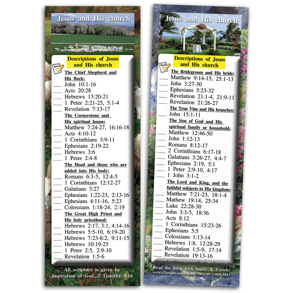 Descriptions of Jesus and His Church - Pack of 25 Cards
