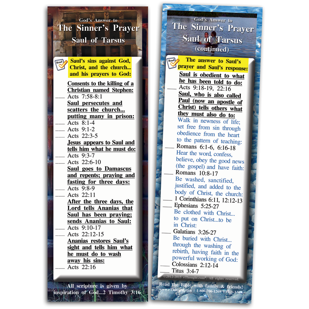 
                  
                    God's Answer to the Sinner's Prayer - Pack of 25 Cards
                  
                