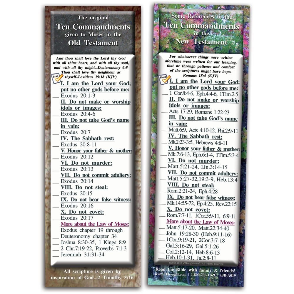 
                  
                    The Ten Commandments - Pack of 25 Cards
                  
                