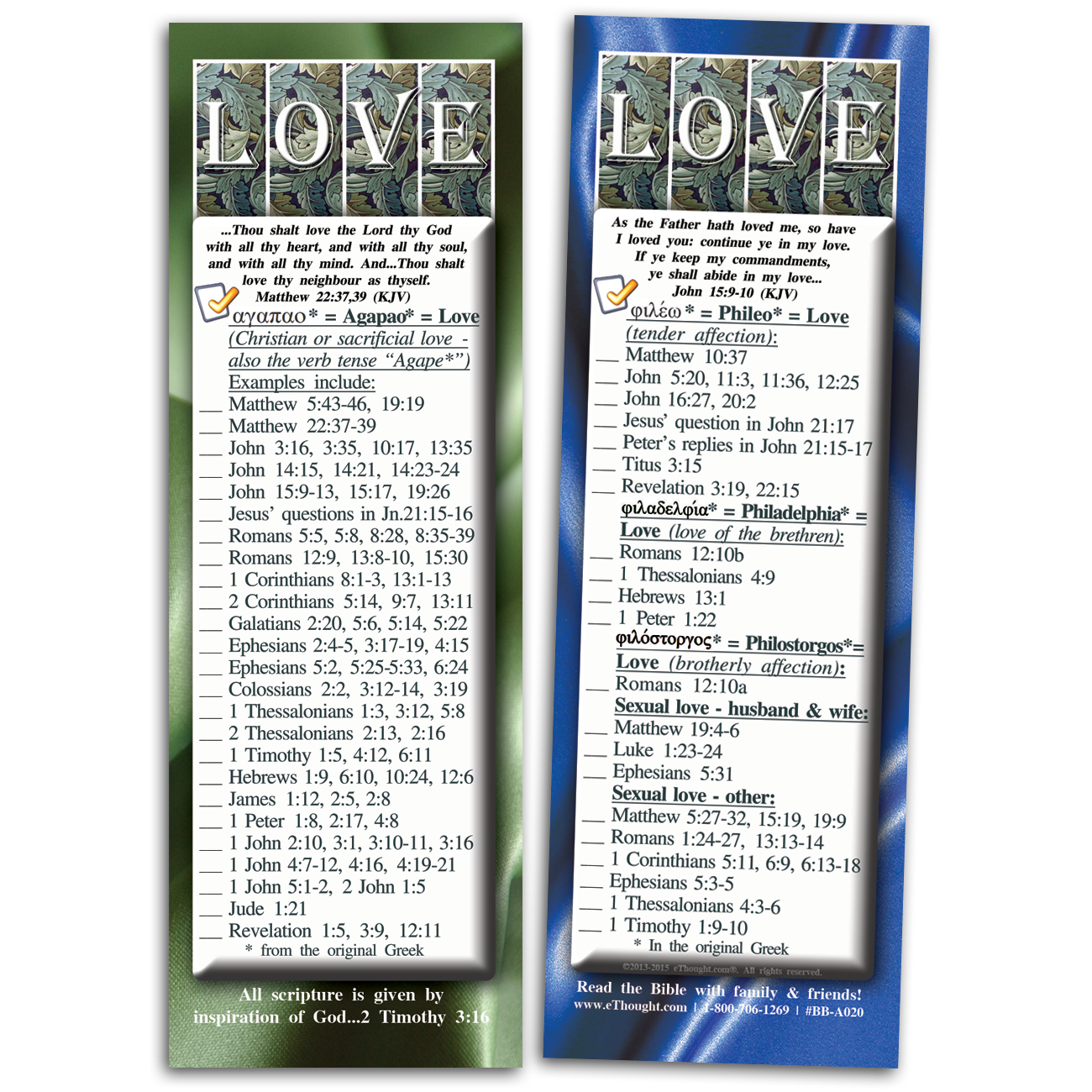 
                  
                    Love - Pack of 25 Cards
                  
                